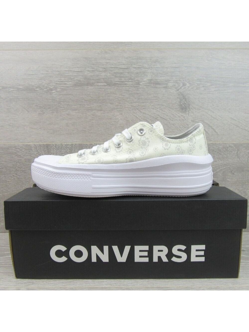Converse Chuck Taylor All Star Move OX Floral Shoes Women's Size 8 NEW - Picture 3 of 15